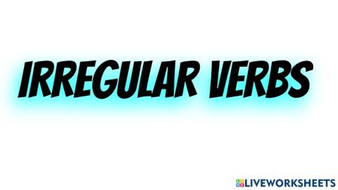 Irregular verbs