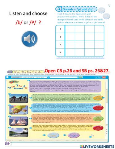 Transport and travel