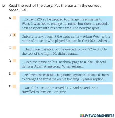 Wrong name, wrong place