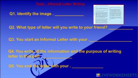 Informal Letter Writing