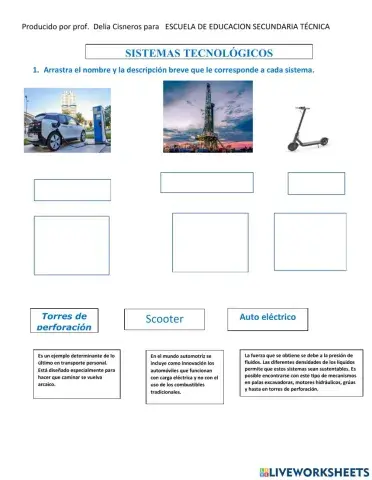 sistemas tecnológicos- clases de sistemas técnicos