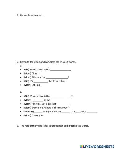 Listening - Where is...?