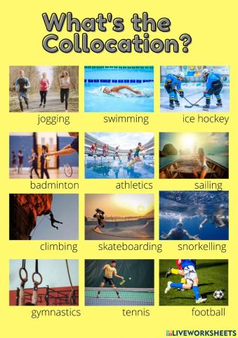 Sports Collocations (do, play, make)