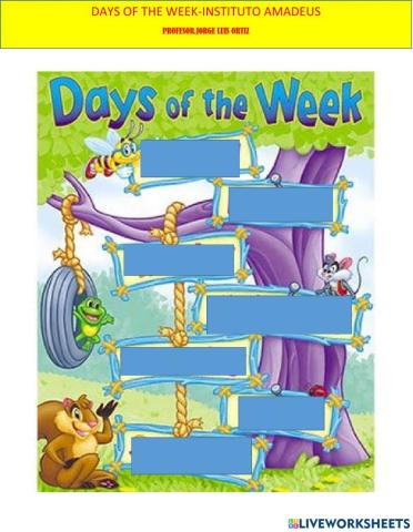 Los dias de la semana