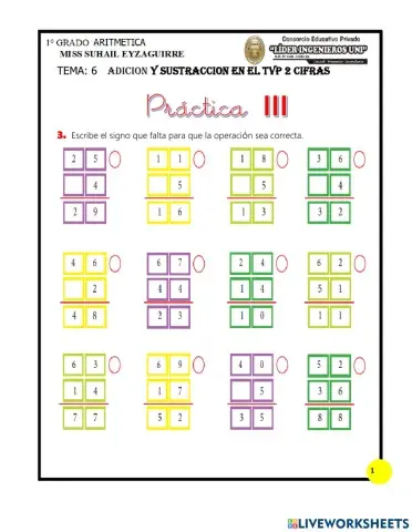 Adicion y sustraccion