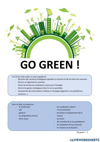 Go green - part 1