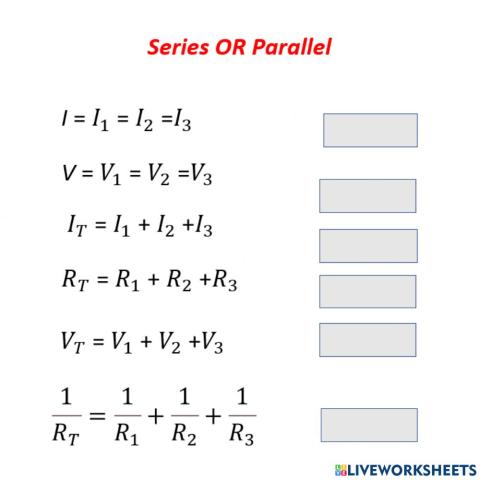 Series and parallel
