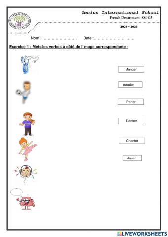 Les verbes d'actions 2