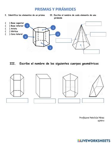 Prismas y pirámides