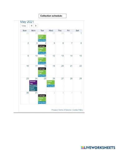 Email to a Neighbour Recycling