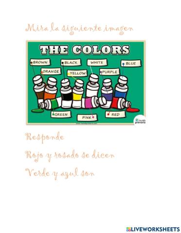 los colores en ingles 