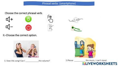 Pharasal verbs smartphone