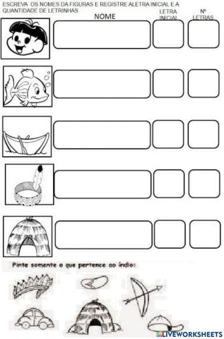 Atividade Dia do Índio