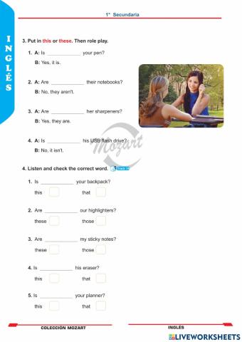 Unidad 2 - inglés 1°