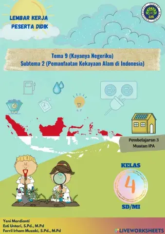 E-LKPD Interaktif Tema 9 Subtema 2 Pembelajaran 3 Muatan IPA Kelas 4 SD