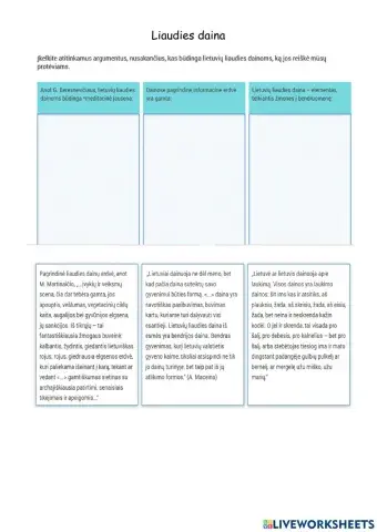 Lietuvių liaudies dainos 9 kl