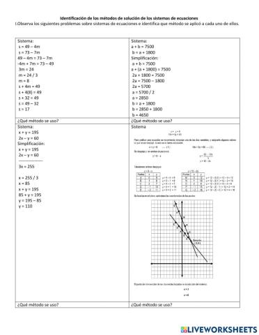 Sistema de ecuaciones