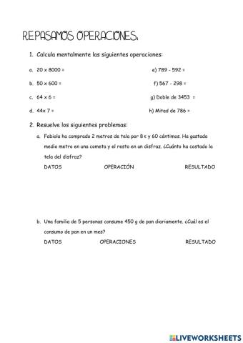Tarea miércoles