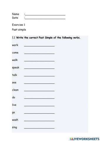 Past simple and past continuous