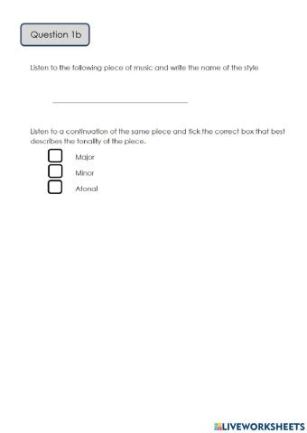 National 5 Practise Question 1b