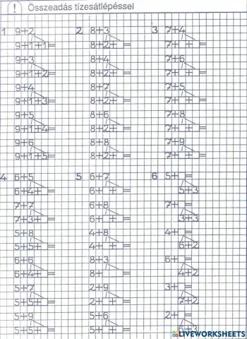 Összeadás tízesátlépéssel