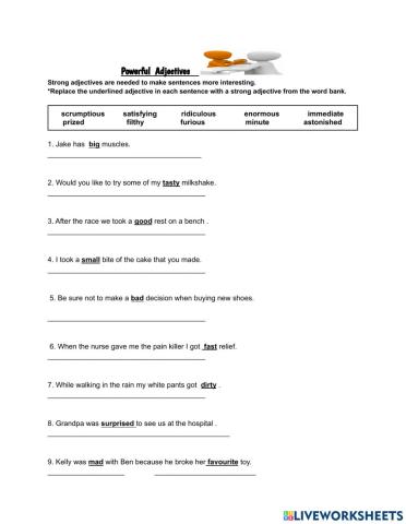 Powerful Adjectives