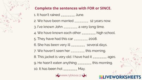 For vs since 1 (p.7)