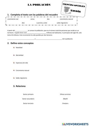 La población española