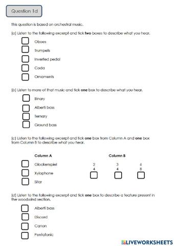 National 5 Practise Question 1d