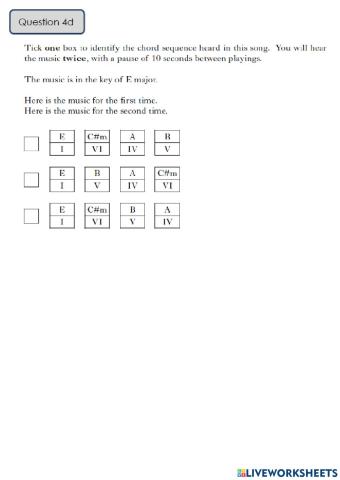 National 5 Practise Question 4d