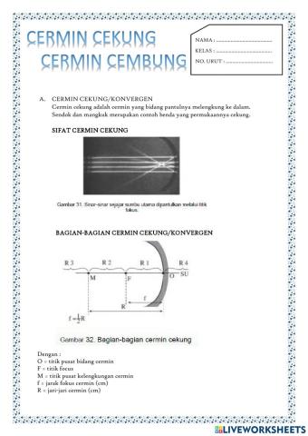 Cermin cekung dan cembung