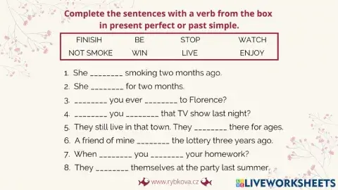 Past vs present perfect 2 (p.12)