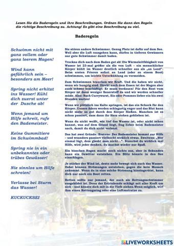 Baderegeln 2010 május közép