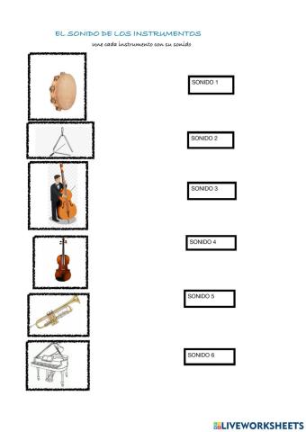 El sonido de los instrumentos