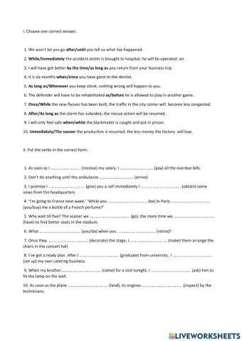 Adverbial Time Clauses