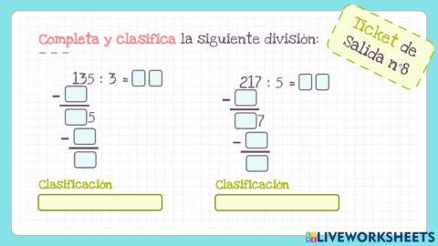 Ticket de Salida N°8