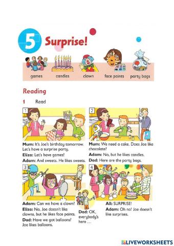 Reading and writing - Surprise!