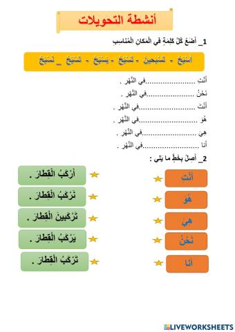 تحويل المضارع