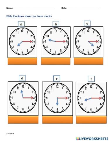 Quarter Past The Hour