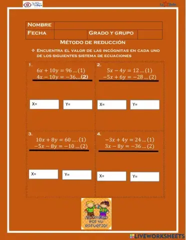 Método de suma y resta