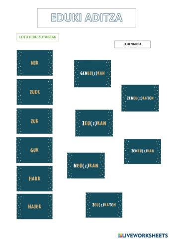 EDUKI aditza LEHENALDIAN