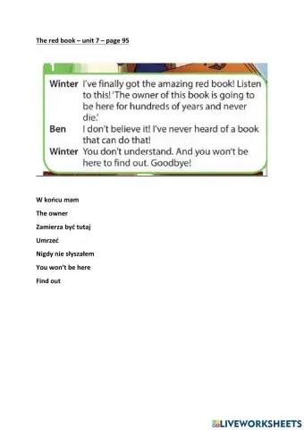 Steps Plus 6- The red book unit 7