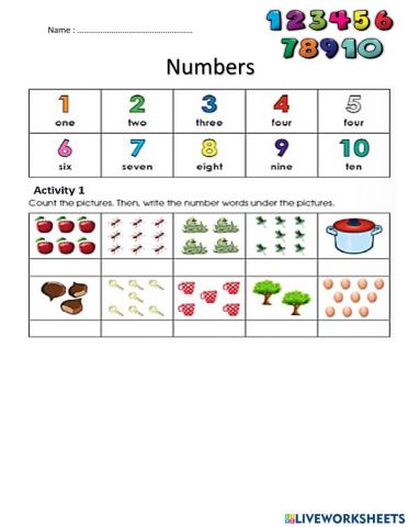 Numbers Activity 1 UAEP t3