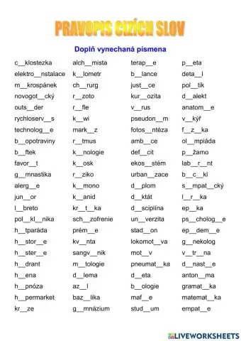 Pravopis cizích slov