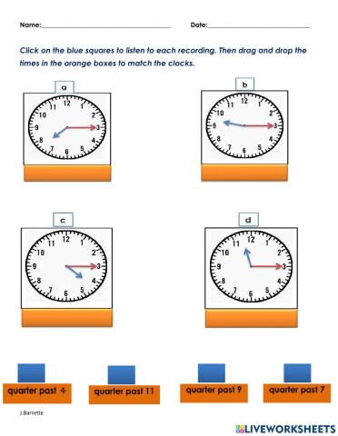 Quarter Past The Hour