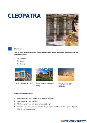 Cleopatra - listening