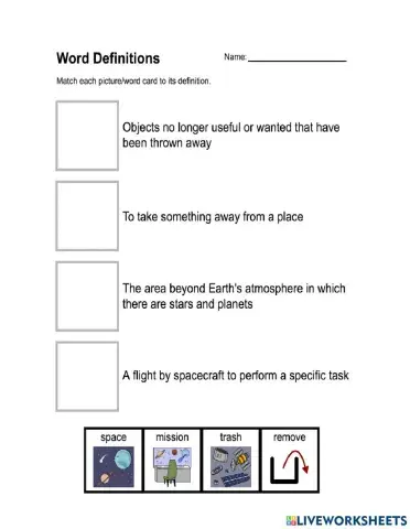 Space Word definitions