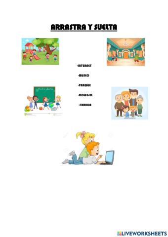 Arrastrar y soltar Entorno en Educación