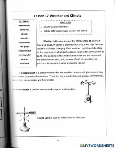 Weather and Climate