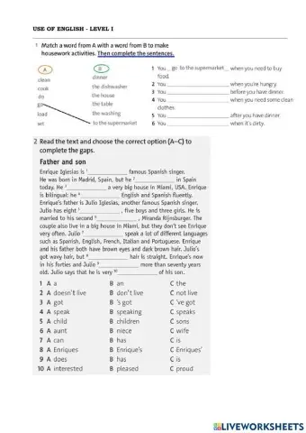 Use of english - level I